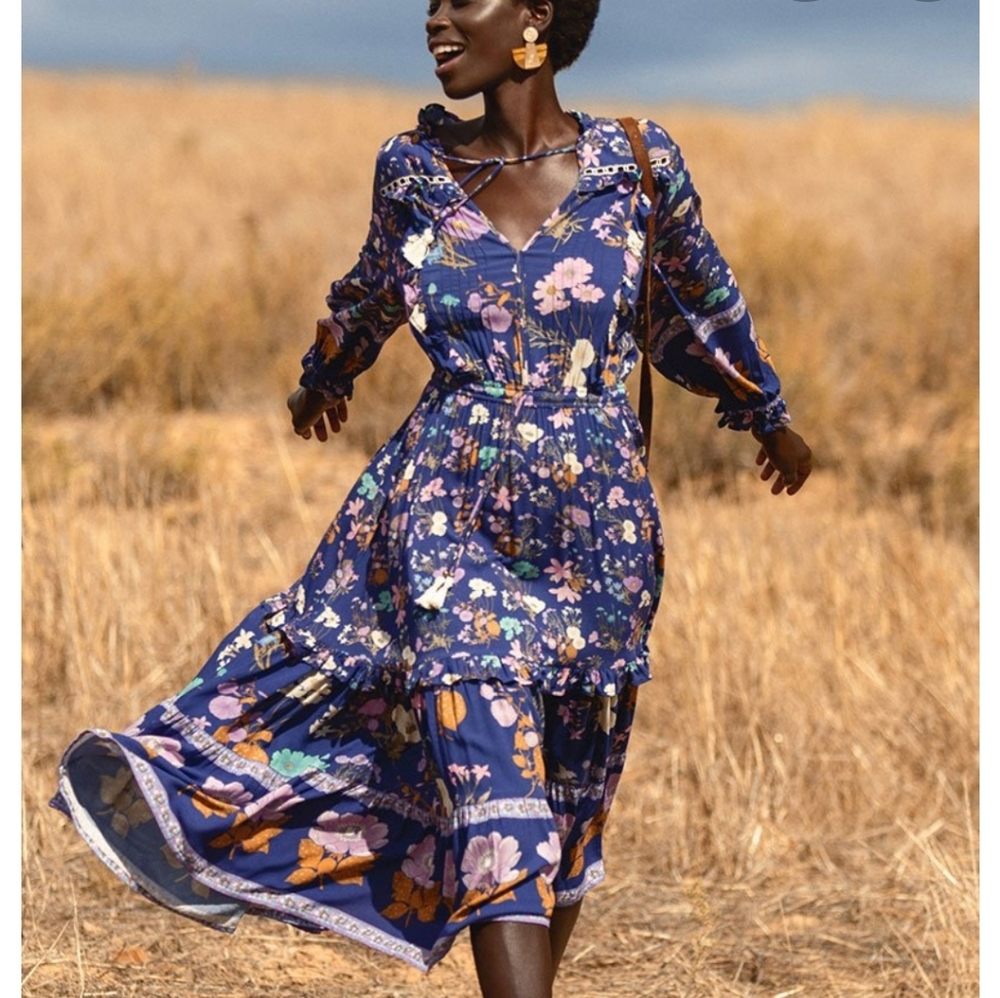 Wild Bloom Midi Dress